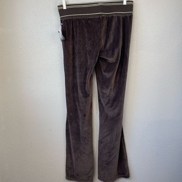 NWT Self Esteem Brown Velour Casual Pants Size XL - Picture 4 of 6